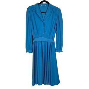 Vintage Handmade Stretchy Belted House Dress - Women’s M/S